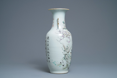 A Chinese qianjiang cai vase with large figures, 19/20th C.