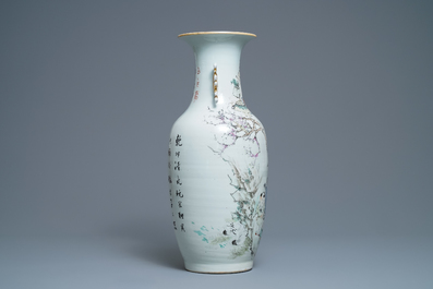 Un grand vase en porcelaine de Chine qianjiang cai, 19/20&egrave;me