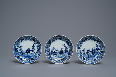 A varied collection of Chinese blue and white porcelain, Ming and Kangxi