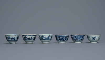 A varied collection of Chinese blue and white porcelain, Ming and Kangxi