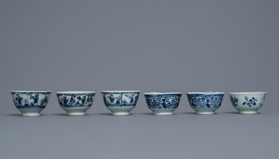 Une collection vari&eacute;e en porcelaine de Chine en bleu et blanc, Ming et Kangxi