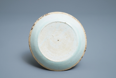 A Chinese qingbai 'twin fish' saucer dish, Song