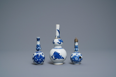 Une collection vari&eacute;e en porcelaine de Chine en bleu et blanc, Ming et Kangxi