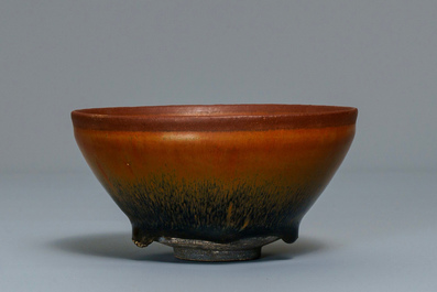 A Chinese jianyao 'hare's fur' tea bowl, Song