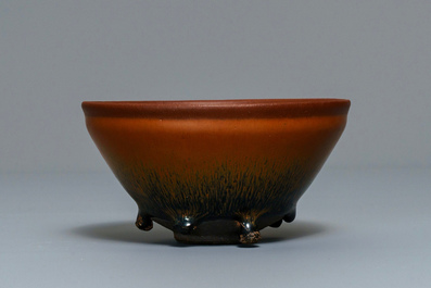 A Chinese jianyao 'hare's fur' tea bowl, Song