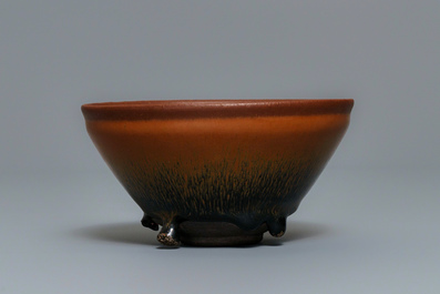 A Chinese jianyao 'hare's fur' tea bowl, Song