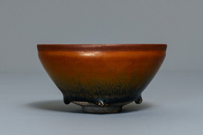 A Chinese jianyao 'hare's fur' tea bowl, Song