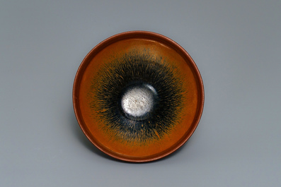 A Chinese jianyao 'hare's fur' tea bowl, Song