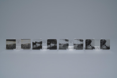 Une collection de photos sur plaques de verres st&eacute;reo de sc&egrave;nes chinoises, d&eacute;but du 20&egrave;me
