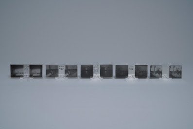 An exceptional collection of Chinese photos on glass plate stereo negatives, early 20th C.