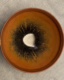 A Chinese jianyao 'hare's fur' tea bowl, Song