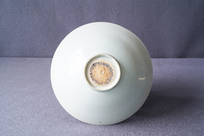 A Chinese qingbai bowl with underglaze design, Song