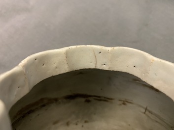 A Chinese blue and white 'squirrel and grapevine' vase, Wanli/Jiajing