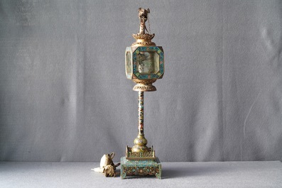 A Chinese cloisonn&eacute; lantern, Republic