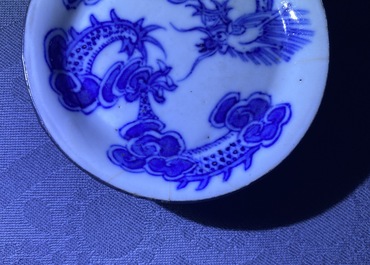 A varied collection of Chinese blue and white Vietnamese market 'Bleu de Hue' wares, 19th C.