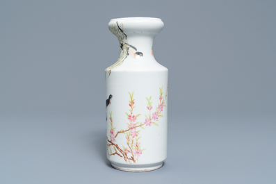 Un vase en porcelaine de Chine qianjiang cai, sign&eacute; Zhang Ying, 19/20&egrave;me