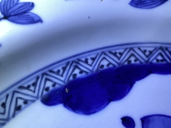 Four Japanese blue and white dishes, Arita, Edo, 17/18th C.
