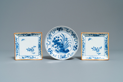 Four Japanese blue and white dishes, Edo, 17/18th C.