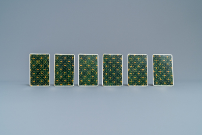 A complete playing cards set with erotic miniatures on ivory, India, early 20th C.