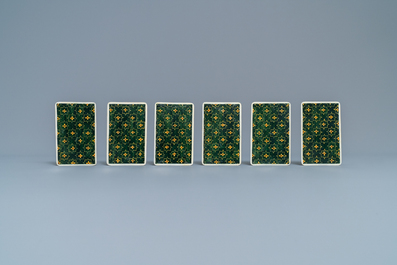 A complete playing cards set with erotic miniatures on ivory, India, early 20th C.