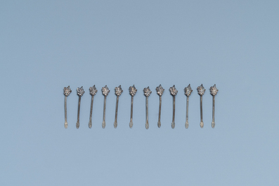 A group of silver wares, Vietnam, early 20th C.