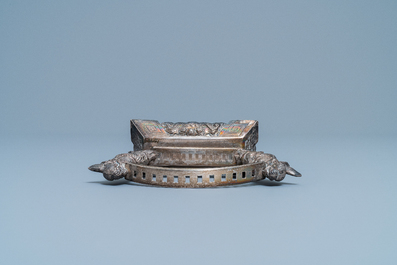 A group of silver wares, Vietnam, early 20th C.