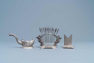 A group of silver wares, Vietnam, early 20th C.