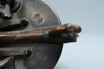 Een bronzen pijlgewicht, Neurenberg, Duitsland, 17e eeuw
