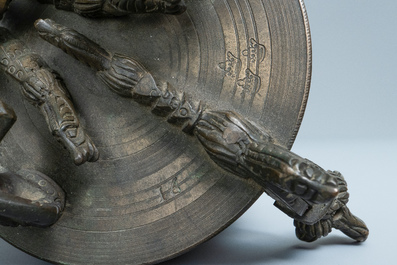 A bronze nest of weights, Nuremberg, Germany, early 17th C.