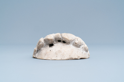 A marble memento mori fragment, probably Flanders, 16th C.