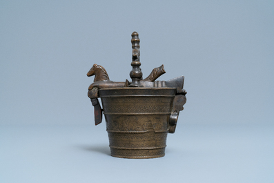 A bronze nest of weights, Nuremberg, Germany, 17th C.