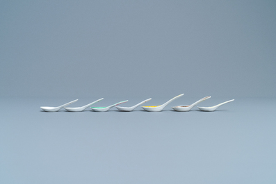 21 various Chinese spoons, 19/20th C.