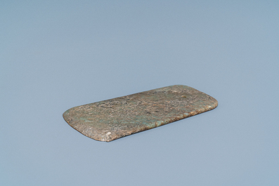 A Chinese jade axe, Warring States period or later