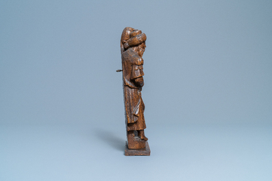 Un groupe en bois sculpt&eacute; figurant deux juifs, Flandres, prob. Anvers, 16&egrave;me