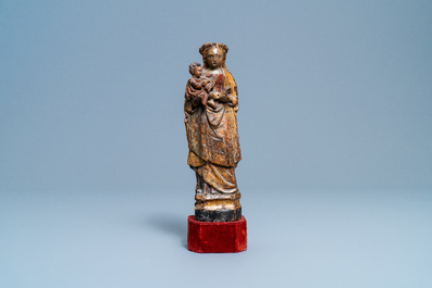 A polychromed wood figure of the Virgin and child, Malines, 16th C.