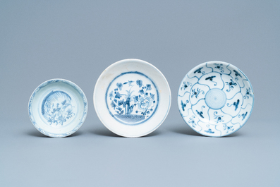 A varied collection of Chinese blue and white wares, Ming and later