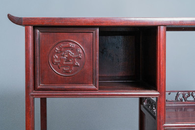 A Chinese wooden display cabinet, Republic