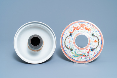A Chinese famille rose warming bowl for the Straits or Peranakan market, Qianlong mark, 19/20th C.