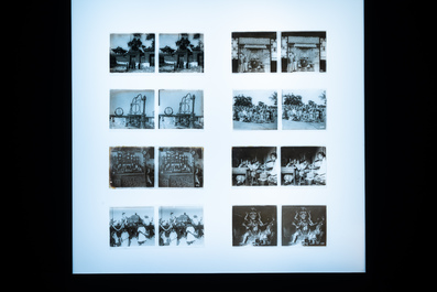 Een collectie van 201 stereoscopische foto's van China op glasplaten, meestal Peking, ca. 1903