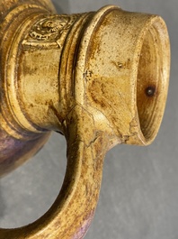 A stoneware jug with three armorial medallions, Raeren, ca. 1600