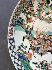 Un plat en porcelaine de Chine famille verte, Kangxi