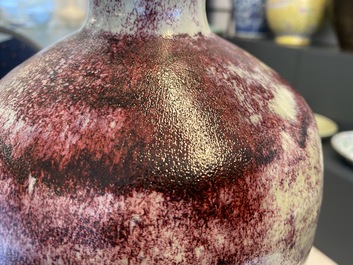 A Chinese junyao meiping vase, Yuan or Ming