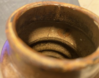 A Chinese monochrome brown-glazed vase, Song