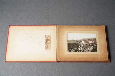 An album with thirteen black and white silver gelatin photos of China, dated 1903