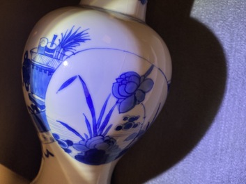 Two Chinese blue and white vases, Kangxi