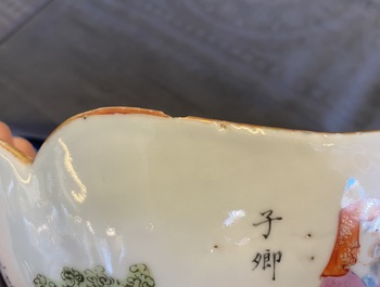 Un bol en porcelaine de Chine famille rose &agrave; d&eacute;cor 'Wu Shuang Pu', 19&egrave;me