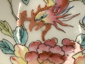 Cinq cuill&egrave;res en porcelaine de Chine famille rose pour le march&eacute; Straits ou Peranakan, 19/20&egrave;me