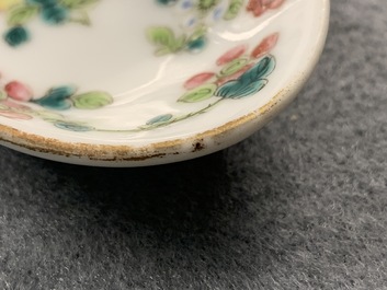 Quatre cuill&egrave;res en porcelaine de Chine famille rose pour le march&eacute; Straits ou Peranakan, 19/20&egrave;me