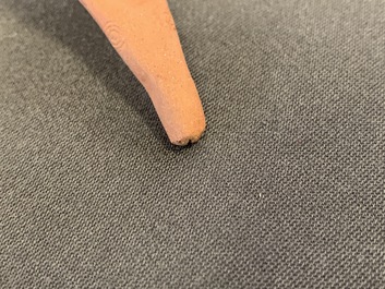 Six Chinese Yixing stoneware, lacquer and Canton enamel spoons, 19/20th C.