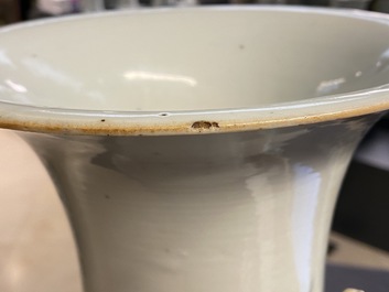 Three Chinese famille rose vases, 19/20th C.